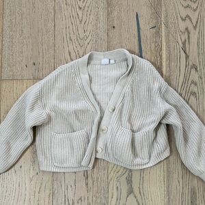 Gap kids  medium (8) Cream Knit Cardigan Sweater